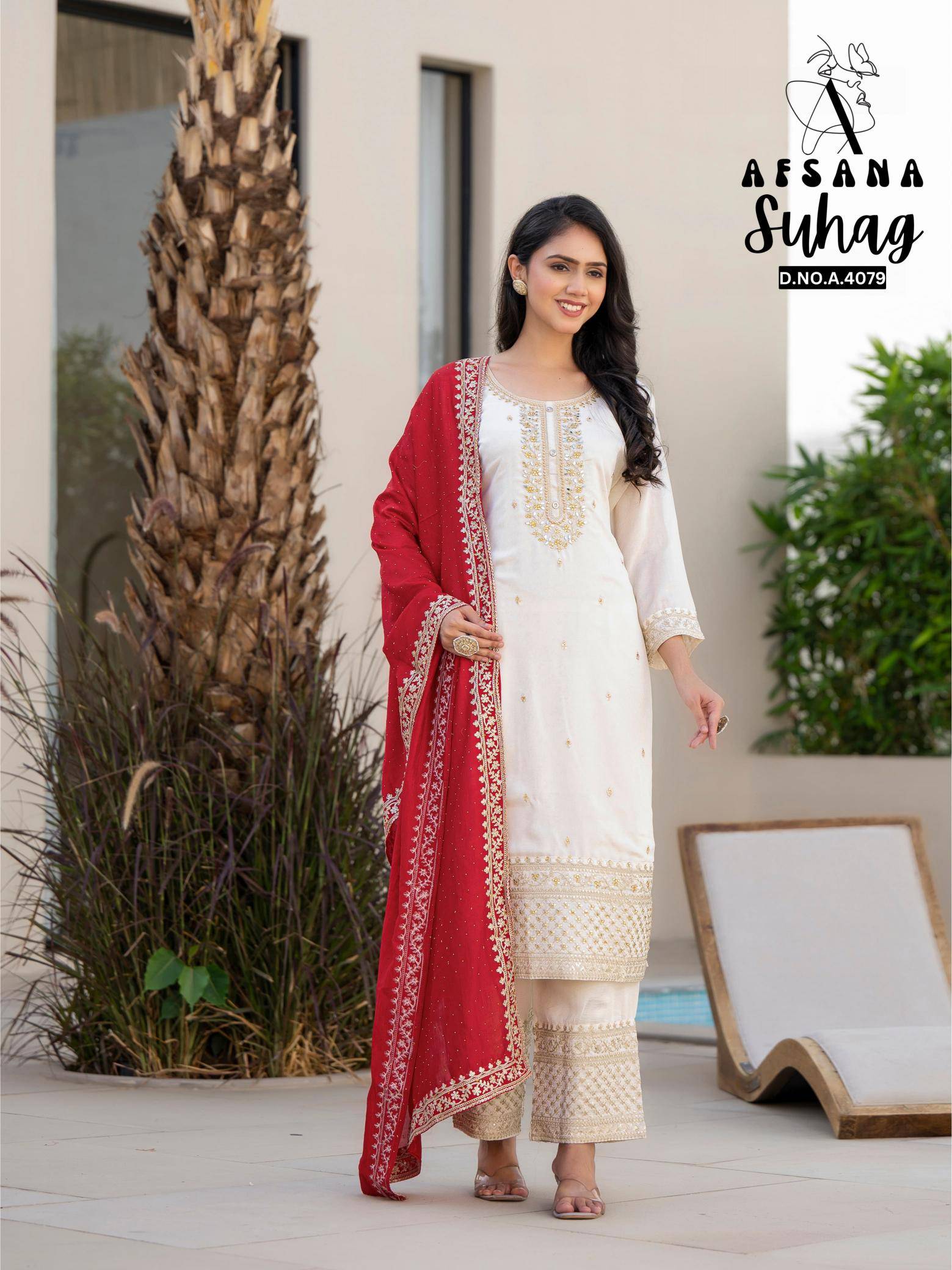 Afsana suhag colours edition indian long kurtis