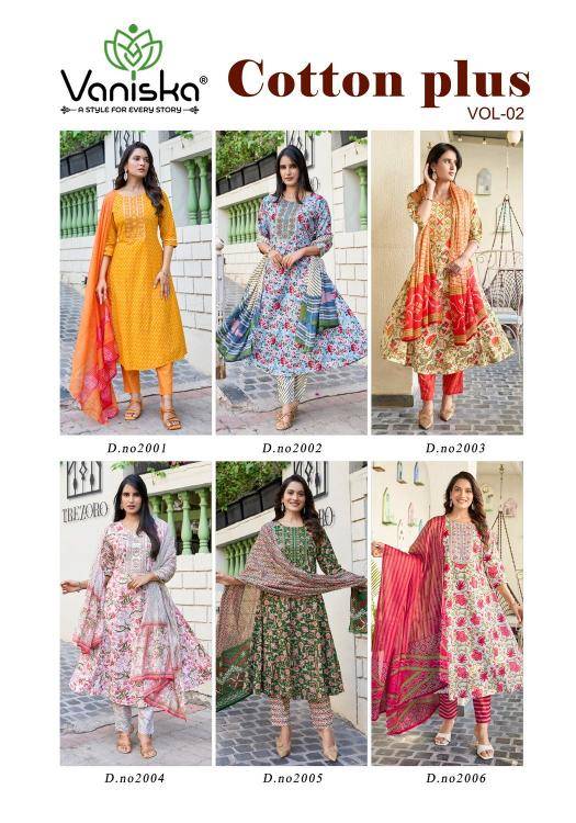 Vaniska cotton plus vol 2 indian long kurtis online uk