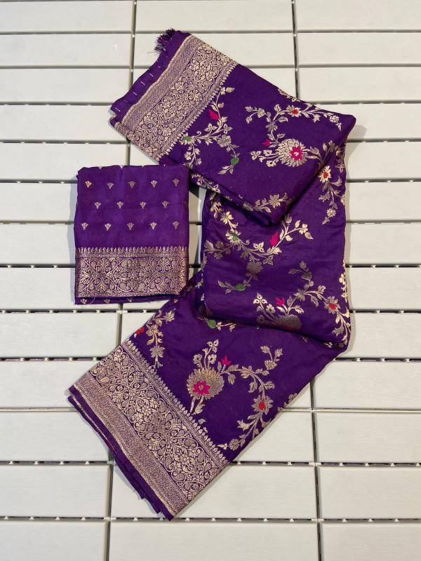 Pure banarasi khadi georgette silk Indian sarees wholesale market