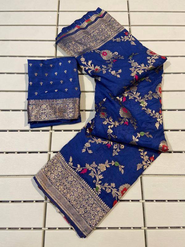 Pure banarasi khadi georgette silk Indian sarees wholesale market