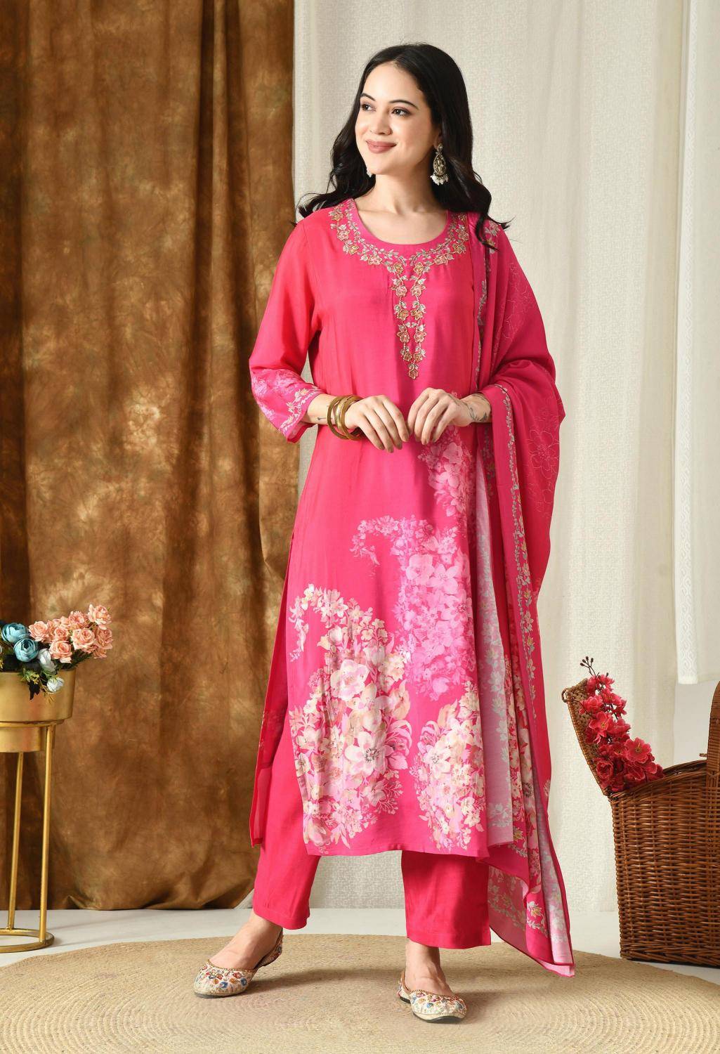 Karma masleen digital print long indian kurtis