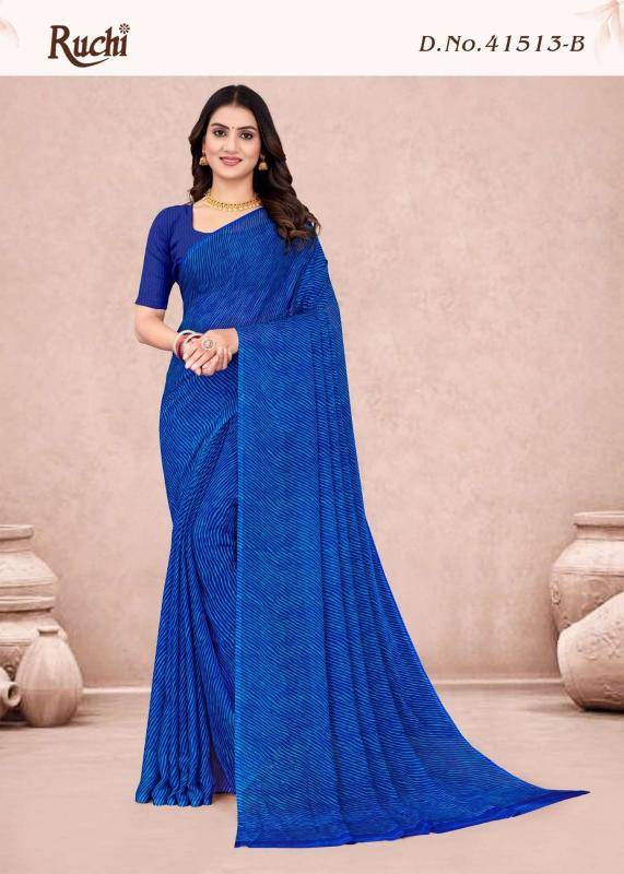 Ruchi star chiffon lehriya vol 13 Saree wholesale suppliers in India
