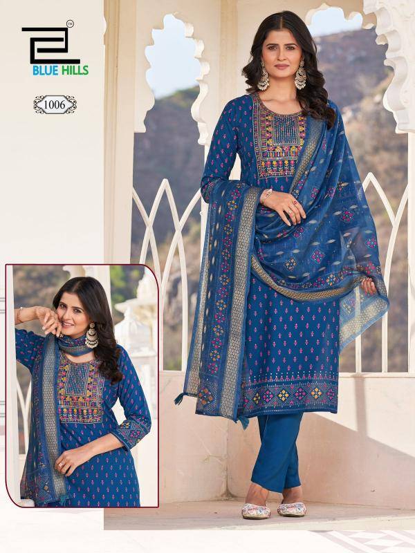 Blue hills dupatta world long kurti indian