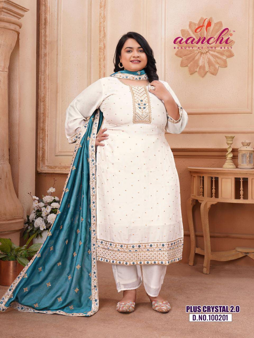 Aanchi plus crystal 2.0 new indian kurti design