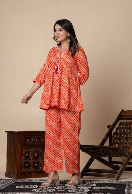 Karma v neck coord set new indian kurti style