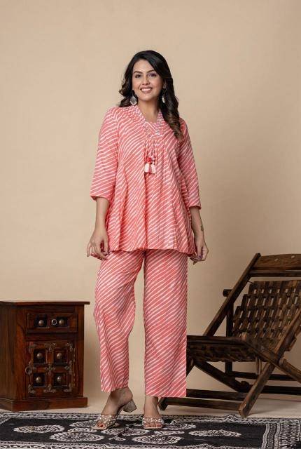 Karma v neck coord set new indian kurti style