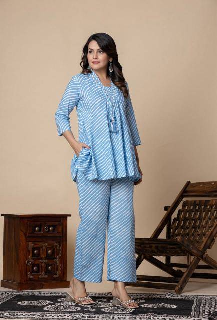 Karma v neck coord set new indian kurti style
