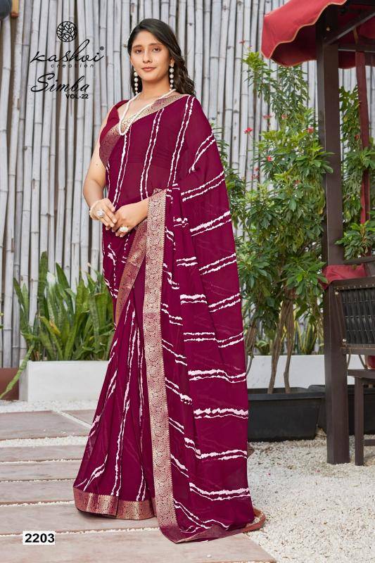 Kashvi creation simba vol 22 Wholesale saree shops in India