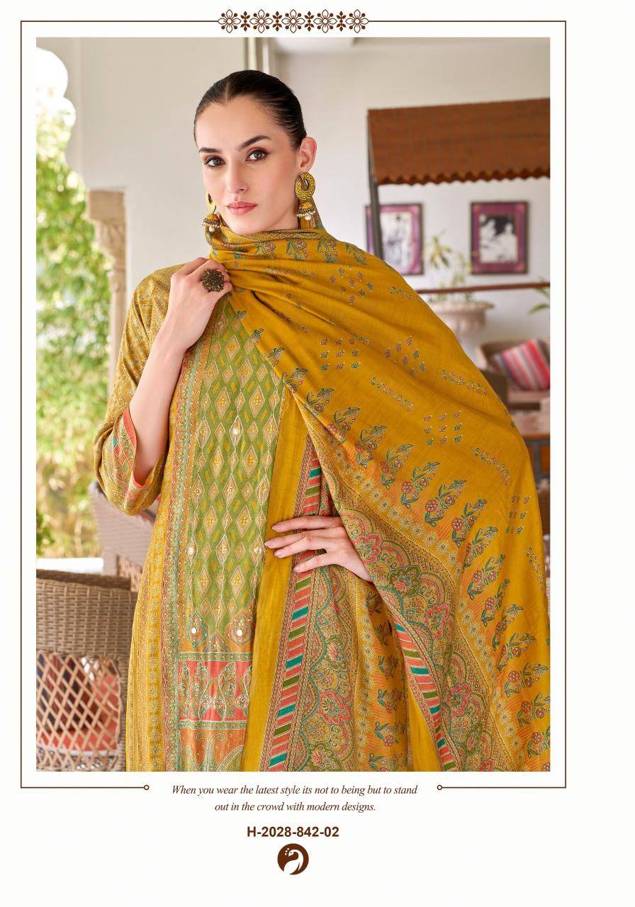 Alok suit rang rasiya 3 Online dress material shopping in Bangalore