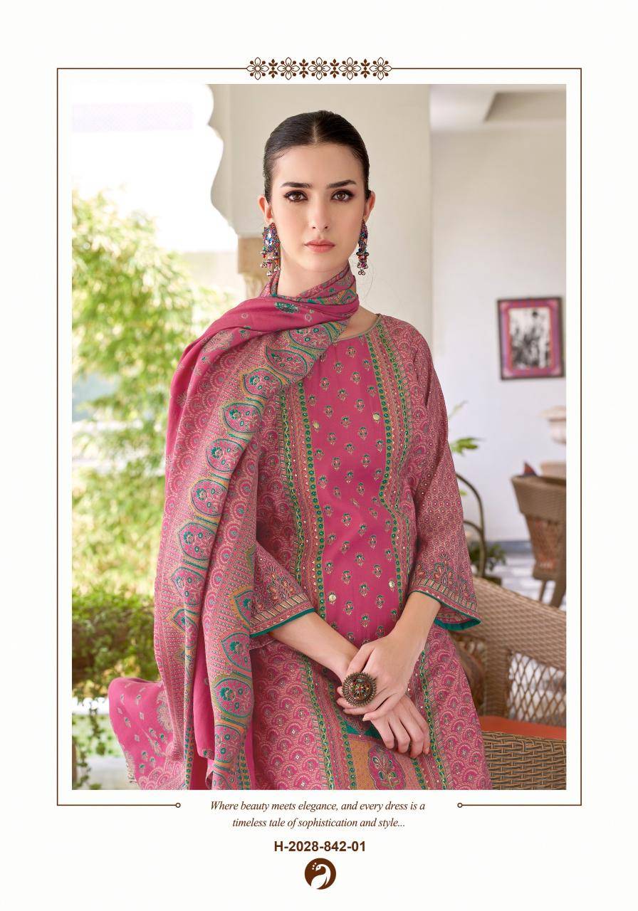 Alok suit rang rasiya 3 Online dress material shopping in Bangalore