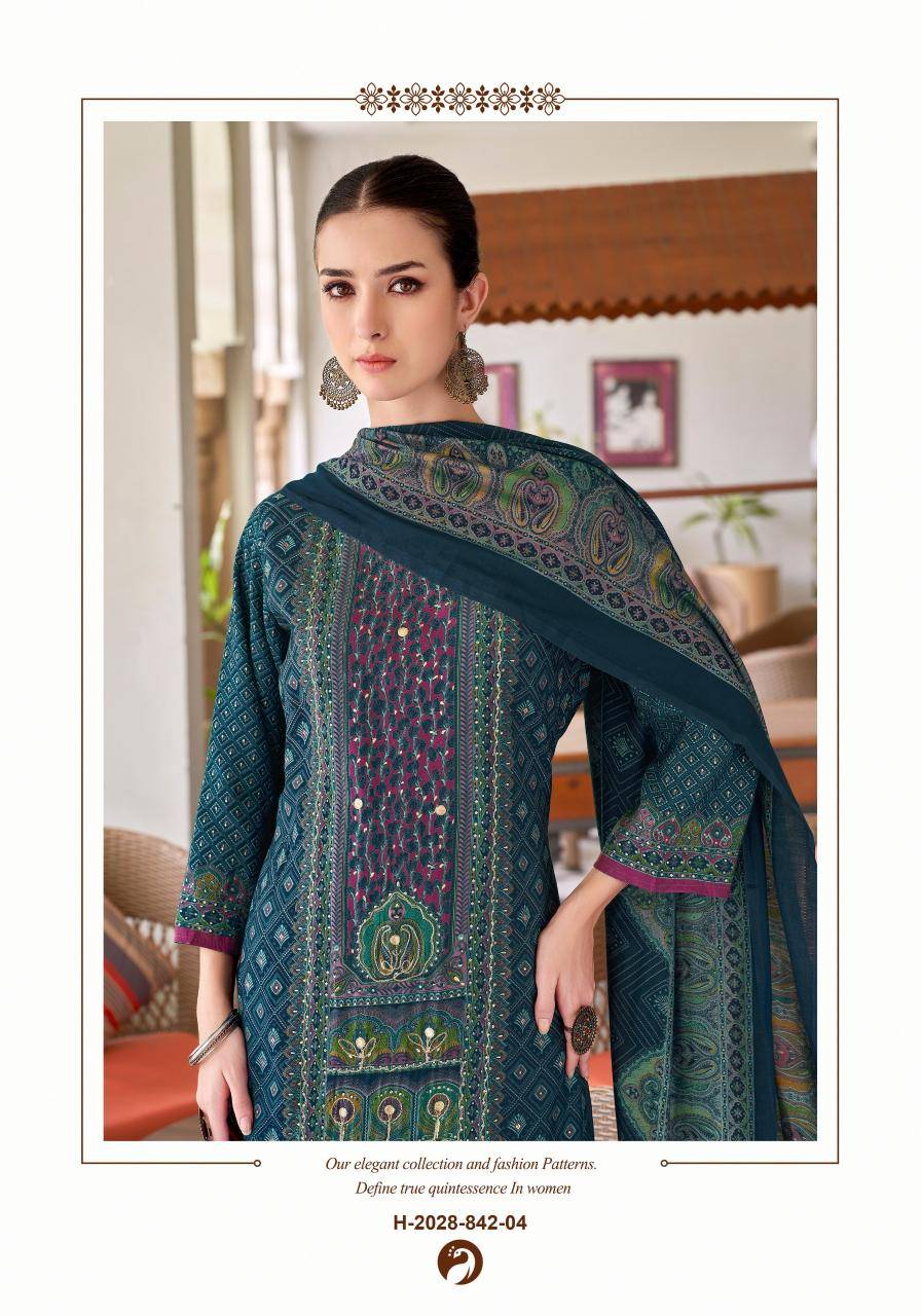 Alok suit rang rasiya 3 Online dress material shopping in Bangalore