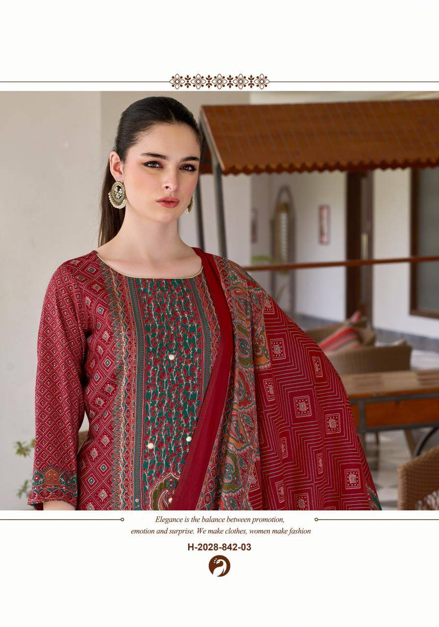 Alok suit rang rasiya 3 Online dress material shopping in Bangalore