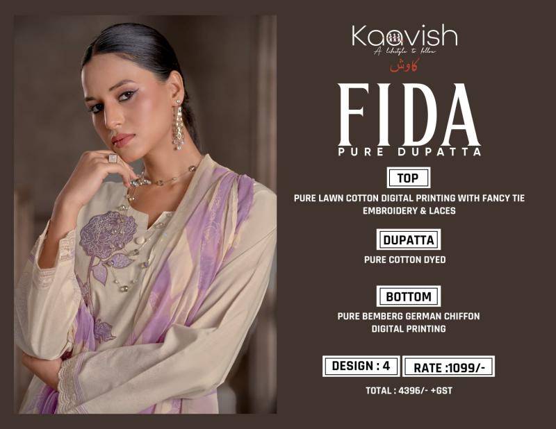Kaavish fida Dress material catalogs online