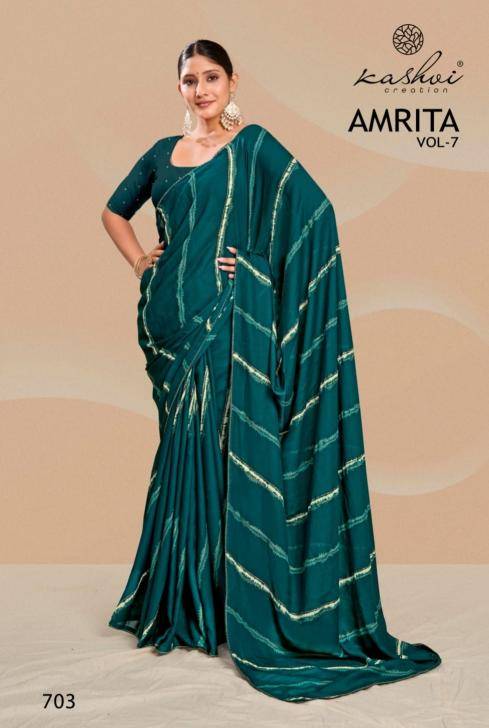 Kashvi creation amrita vol 07 Saree Wholesalers in Surat