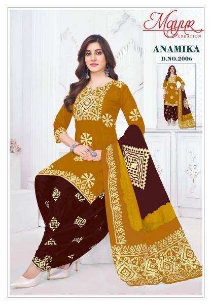 Mayur anamika vol-2 Printed dress materials wholesale