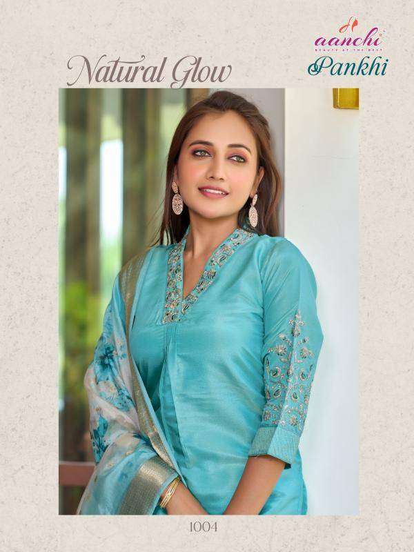 Aanchi pankhi yellow indian kurtis