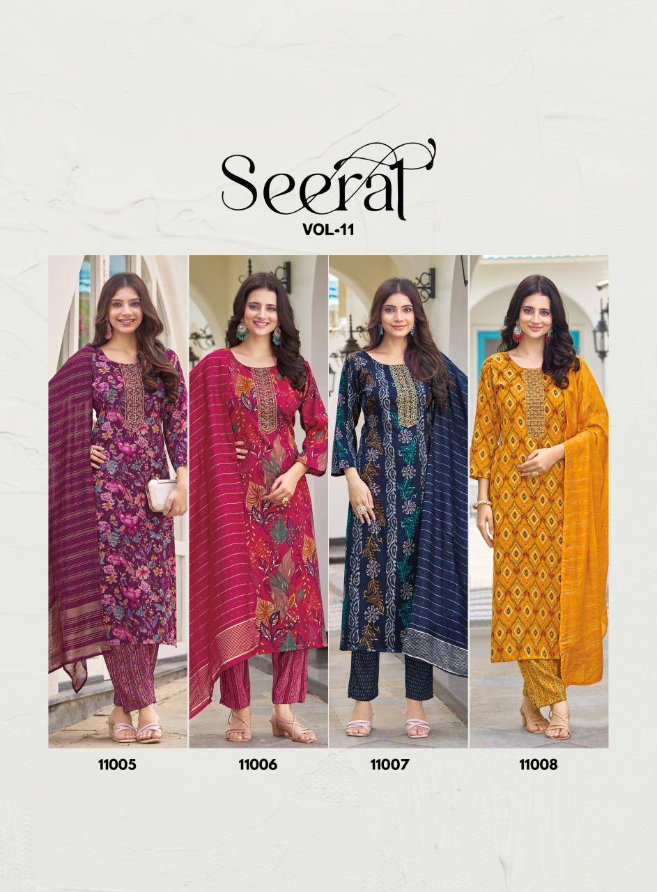 Radhika lifestyle seerat vol 11 new fashion in indian kurtis