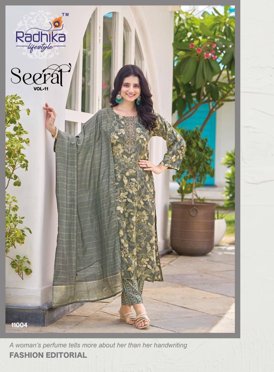 Radhika lifestyle seerat vol 11 new fashion in indian kurtis