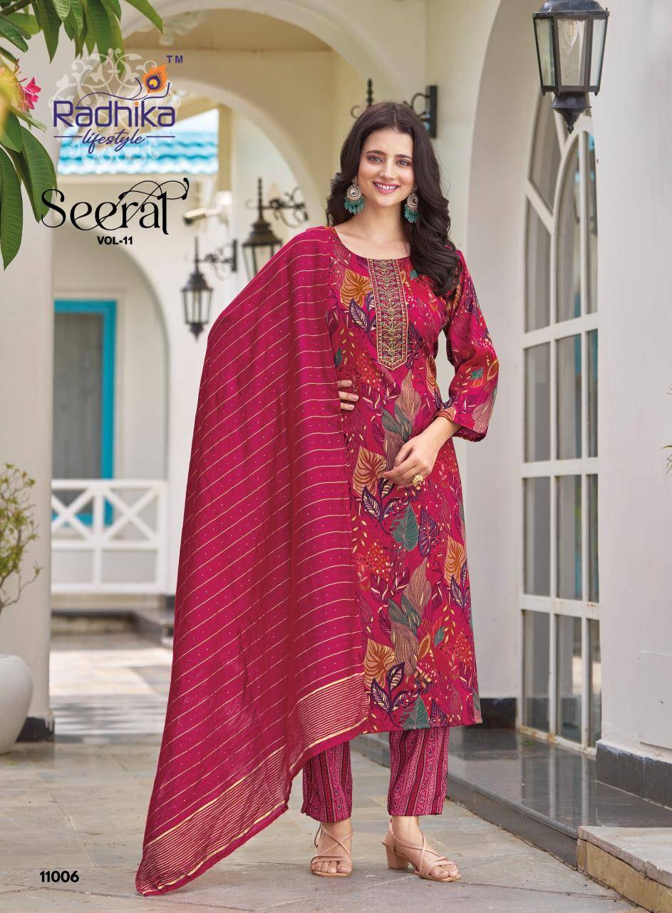 Radhika lifestyle seerat vol 11 new fashion in indian kurtis