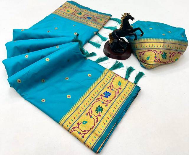 Maharashtrian paithani pure soft silk Fancy sarees wholesale