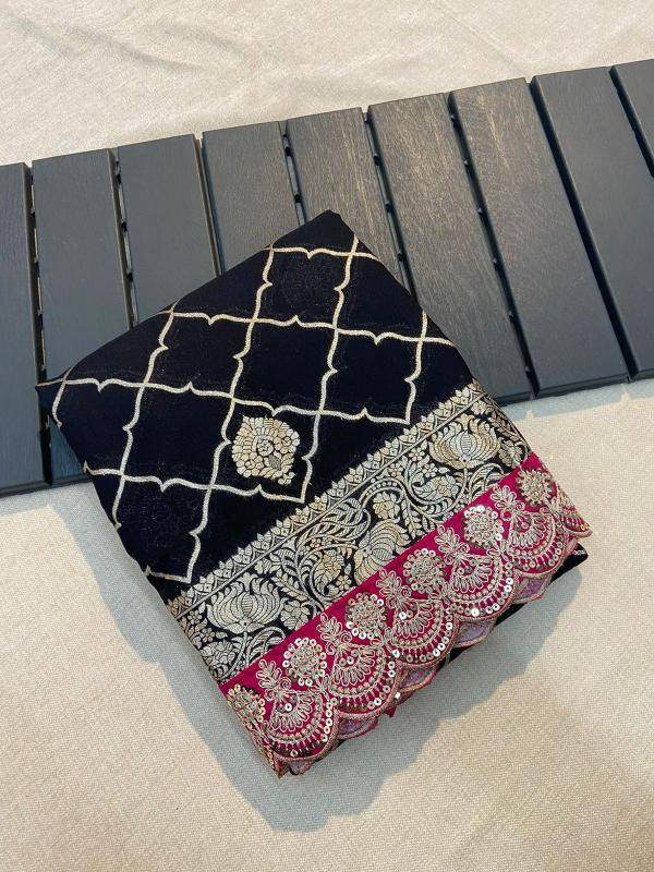 Pure crepe khadi silk Saree bulk purchase