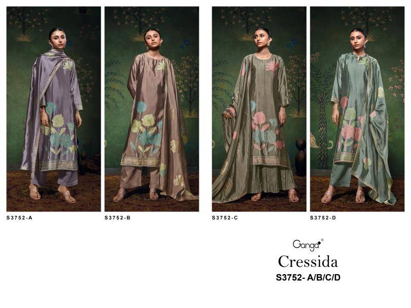 Ganga cressida 3752 Best dress material shop in Delhi