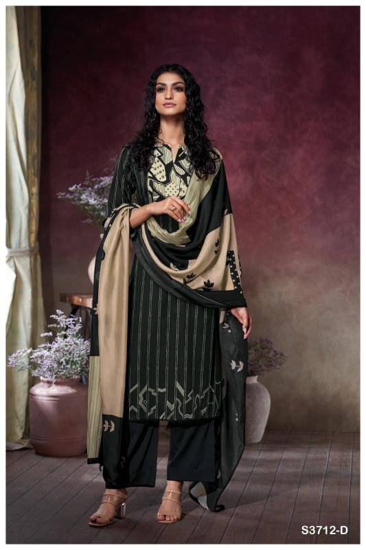 Ganga kessira 3712 Unstitched dress material in Delhi