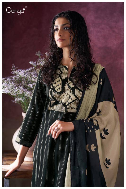 Ganga kessira 3712 Unstitched dress material in Delhi