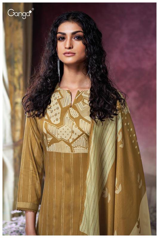 Ganga kessira 3712 Unstitched dress material in Delhi