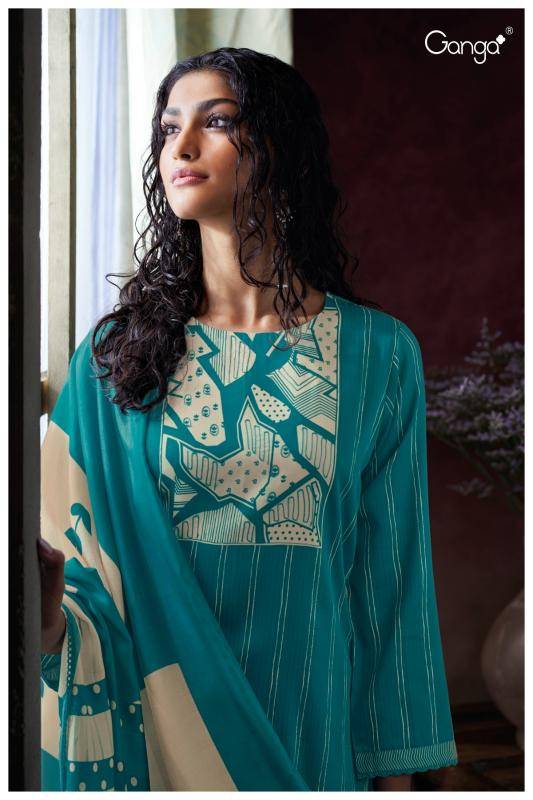 Ganga kessira 3712 Unstitched dress material in Delhi