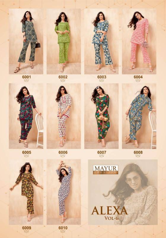 Mayur alexa vol-6 latest indian kurtis
