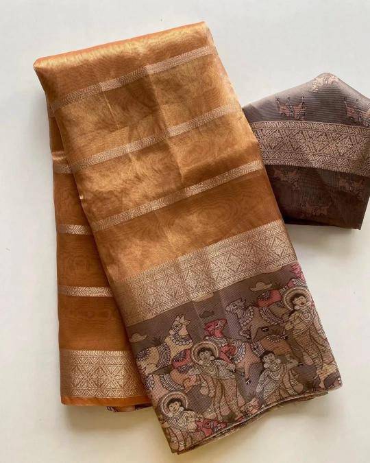 Mesmerising soft tissue silk Designer saree wholesale market in Ahmedabad