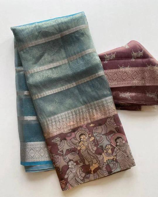 Mesmerising soft tissue silk Designer saree wholesale market in Ahmedabad