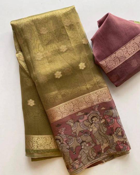 Mesmerising soft tissue silk Designer saree wholesale market in Ahmedabad