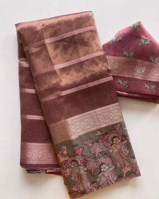 Mesmerising soft tissue silk Designer saree wholesale market in Ahmedabad