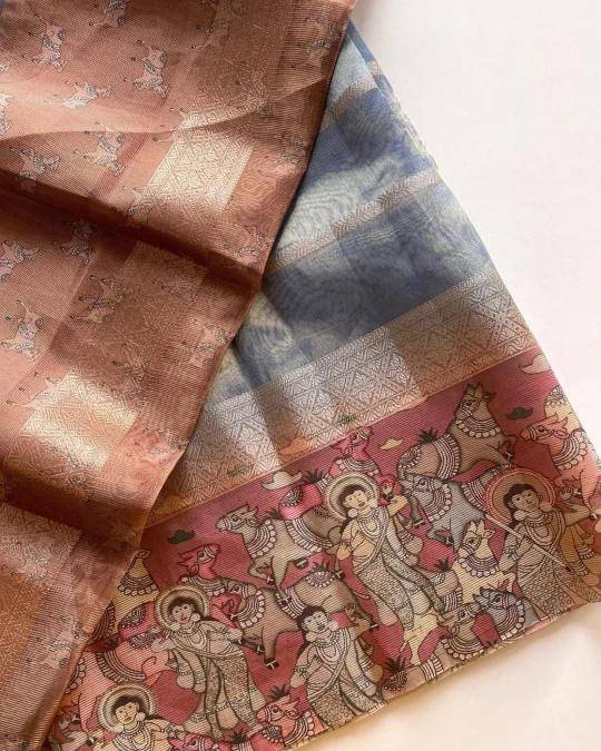 Mesmerising soft tissue silk Designer saree wholesale market in Ahmedabad