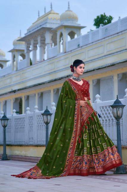 Mor Tussar Silk wholesale lehenga shop in pune