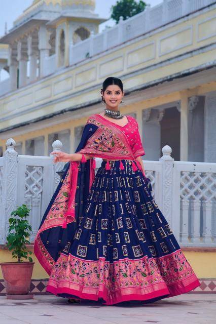 Mor Tussar Silk wholesale lehenga shop in pune
