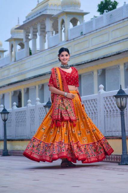 Mor Tussar Silk wholesale lehenga shop in pune