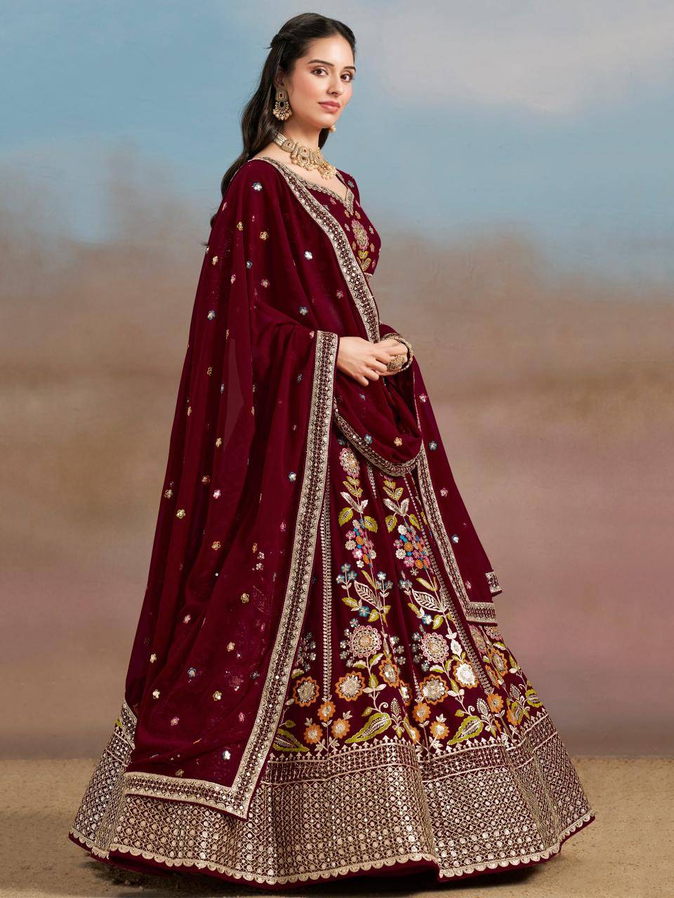 Zeel Clothing Georgette fashid wholesale lehenga
