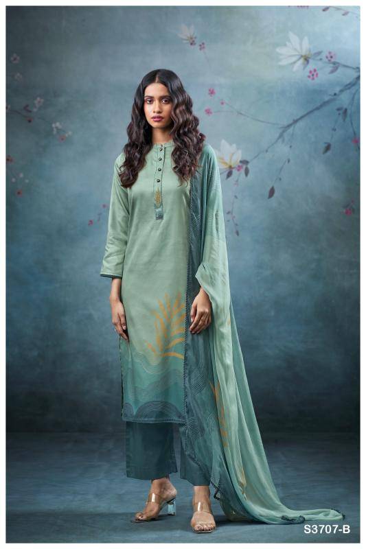 Ganga vrinda 3707 Surat dress material market