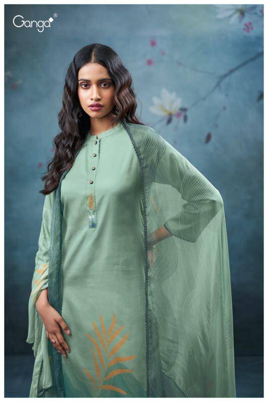 Ganga vrinda 3707 Surat dress material market