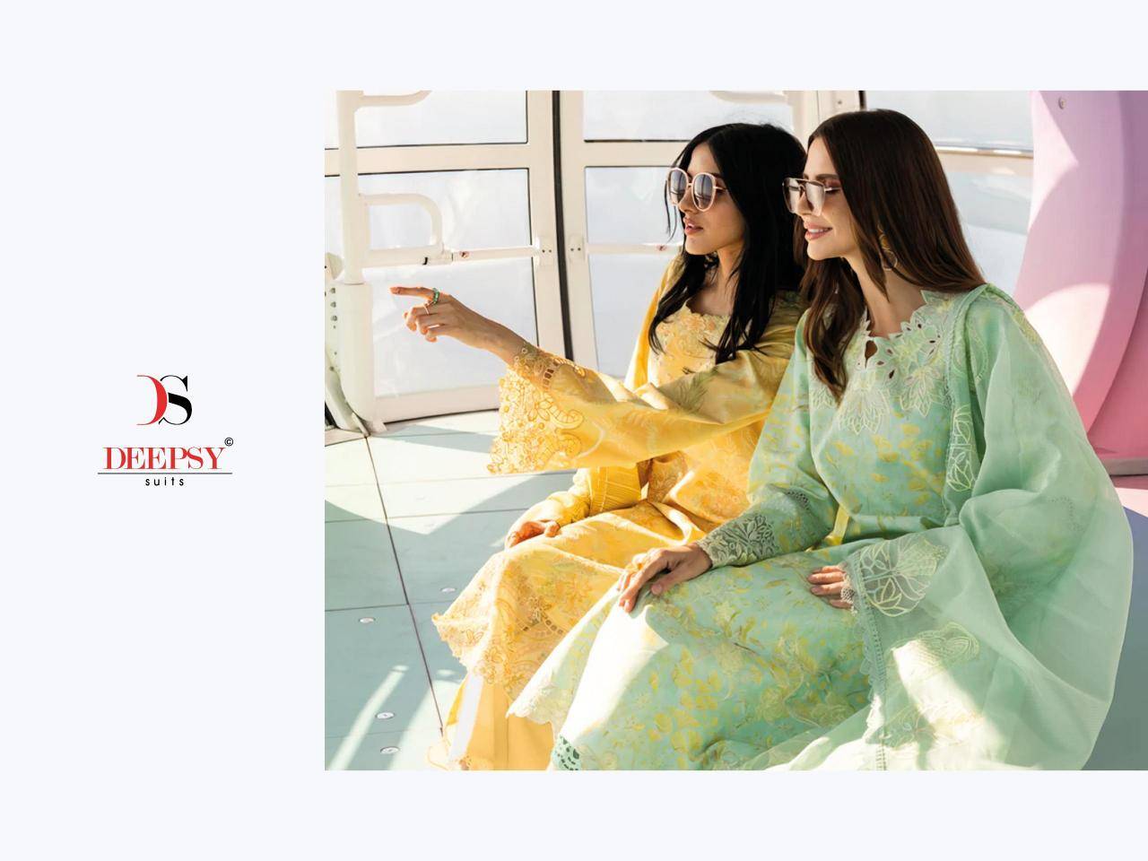 Deepsy suits rangrasiya lawn 25-3 Dress material market in Vadodara