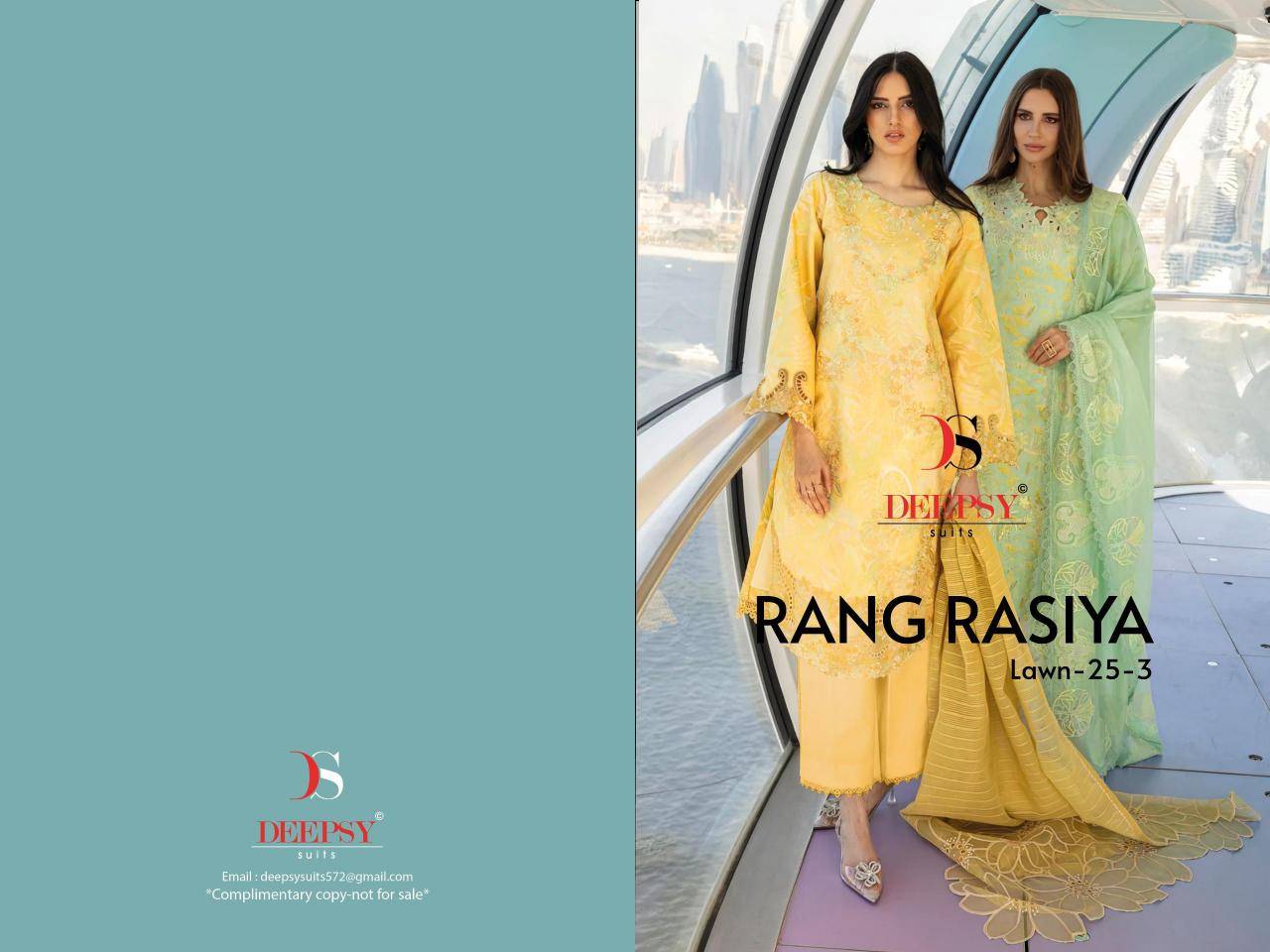 Deepsy suits rangrasiya lawn 25-3 Dress material market in Vadodara