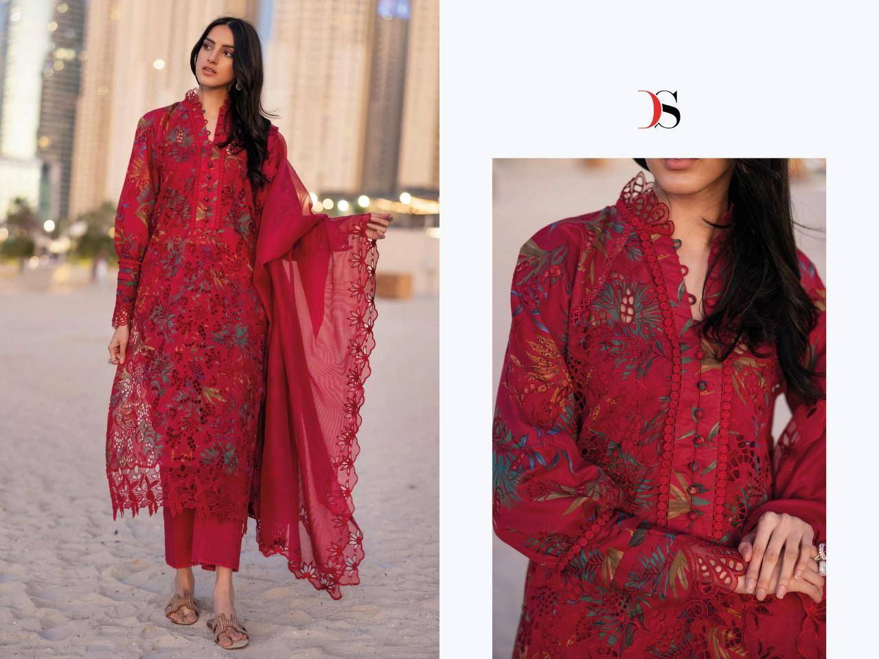 Deepsy suits rangrasiya lawn 25-3 Dress material market in Vadodara