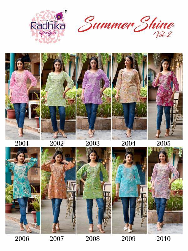 Radhika lifestyle summer shine vol 2 south indian kurti design