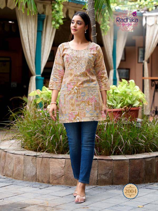 Radhika lifestyle summer shine vol 2 south indian kurti design
