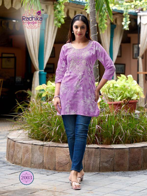 Radhika lifestyle summer shine vol 2 south indian kurti design