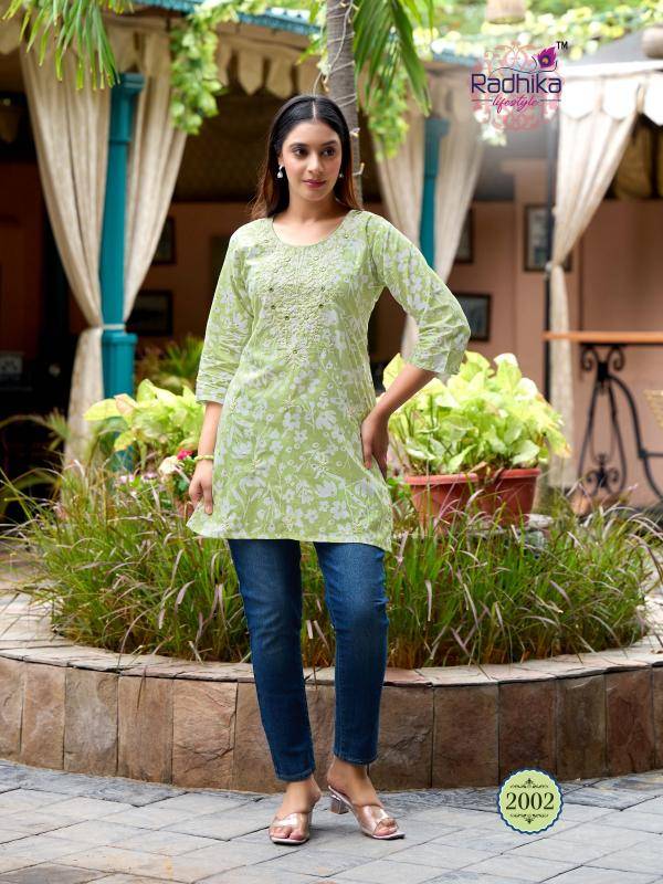Radhika lifestyle summer shine vol 2 south indian kurti design