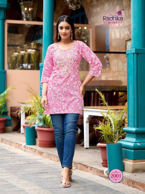 Radhika lifestyle summer shine vol 2 south indian kurti design